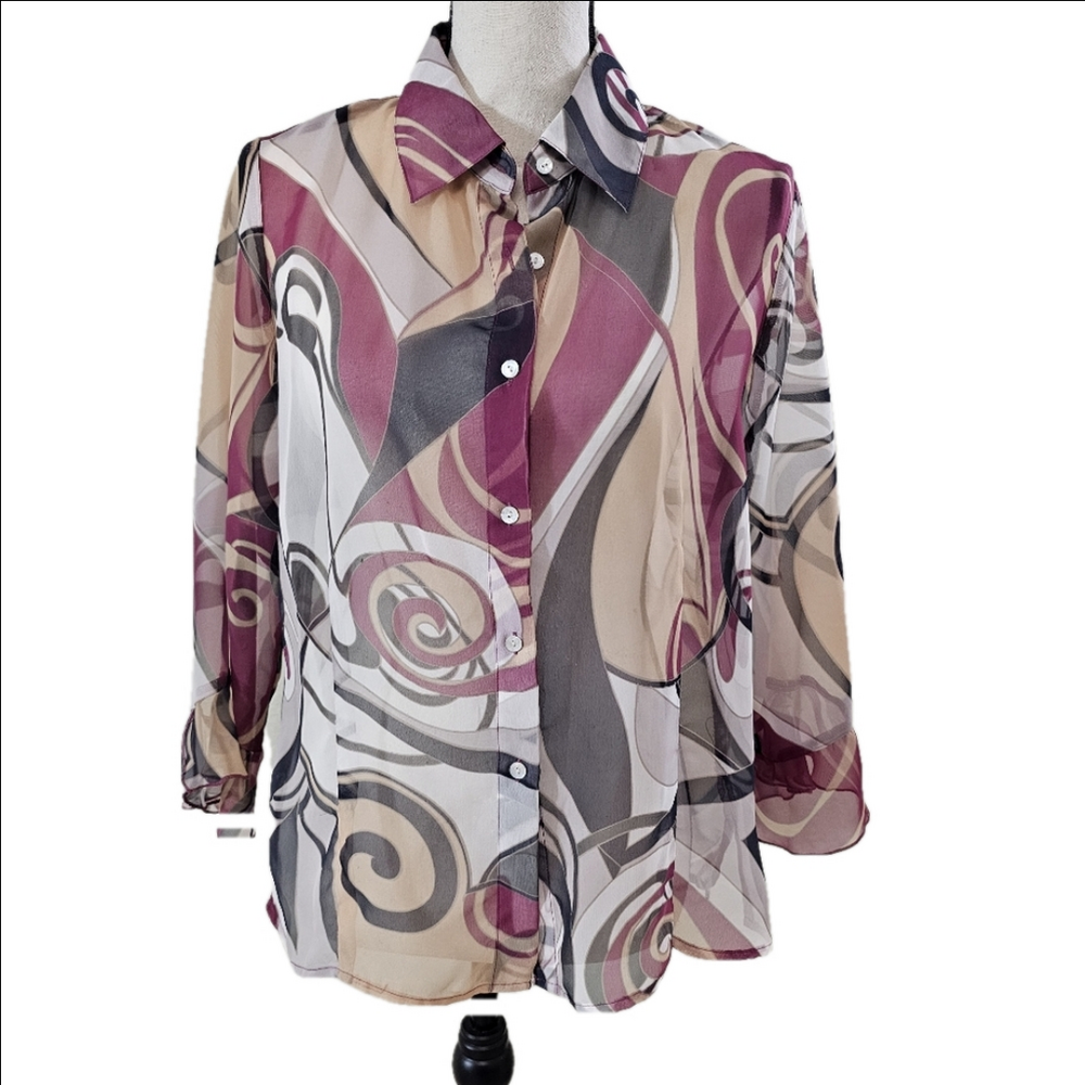 Nicola Women's Abstract Blouse